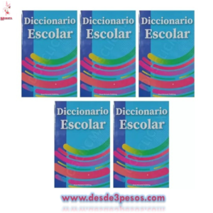 Diccionario Escolar Basico Mas de 25,000 palabras, Mas de 80,000 Significados frases y ejemplos etc. 20 x 13 cm. 208 paginas