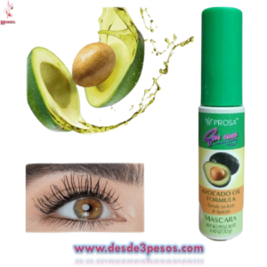 Mascara PROSA Formula con Aceite de Hueso de Aguacate 12g.