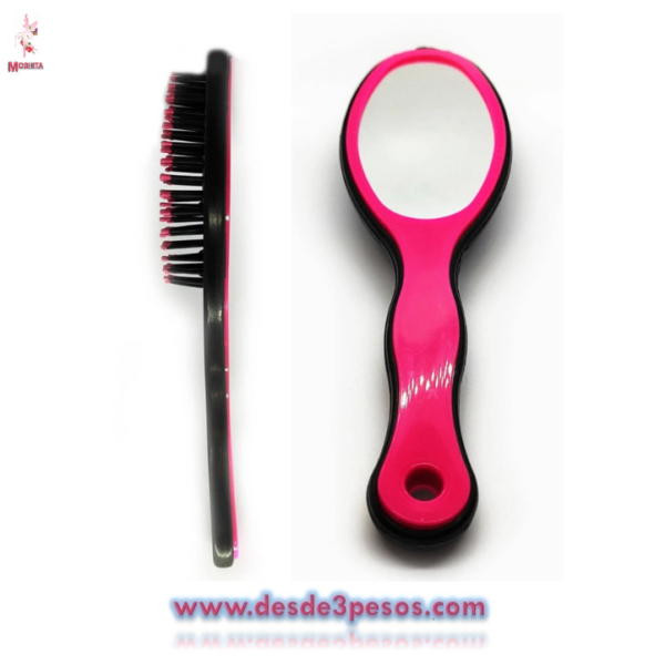 Cepillos con Espejo,4 Colores, Rosa, Rojo, Verde y Azul, Medidas 20 cm X 5.5 cms Costo Unit. $4 - Imagen 7