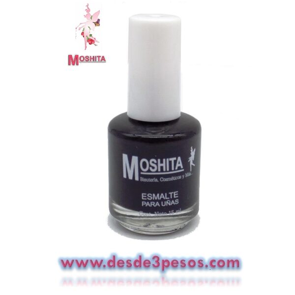 Esmalte para uñas Moshita en Color NEGRO