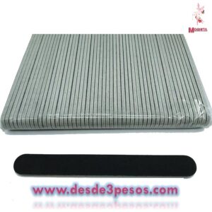 Paquete con 50 Limas para uñas en color negra 17cm de largo