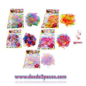 Paquete de 12 bolsas de Liga Latex CHICA surtida