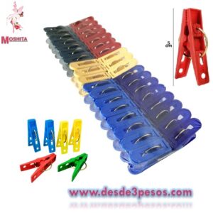Paquete con 36 Pinzas Para Ropa.