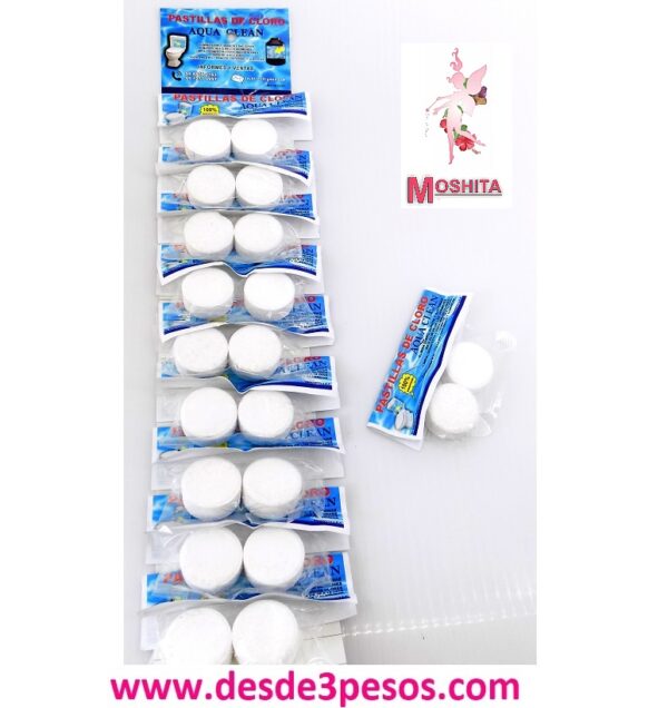 Bolsa con 2 Pastillas de Cloro.