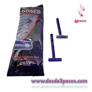 Paquete de 10 Rastrillos,Dorusa sin banda en color azul