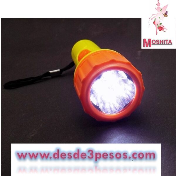 Caja con 24 Lampara con Luz Led 11cm Ya incluye Pilas, en Colores
