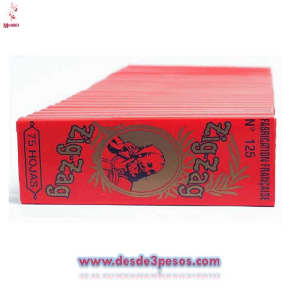 Papel Arroz para hacer cigarros Marca Zig Zag 75 Hojas 7 X 4 cm - Imagen 2