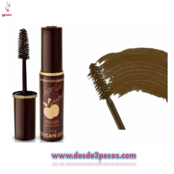 Mascara para Pestañas CAFE Super Lash, Marca By Apple 13 gr.