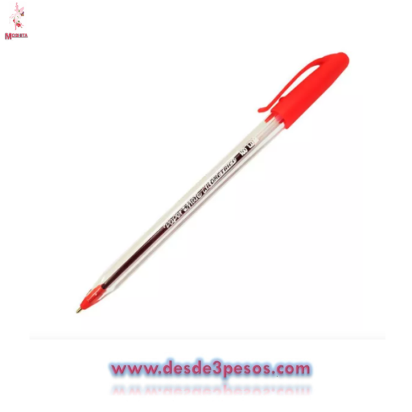 Boligrafo KILOMETRICO en color ROJO - Imagen 2