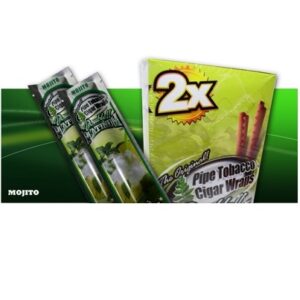 Sobre con 2 envolturas sabor MOJITO para cigarros, Double Platinum