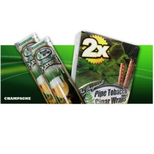 Sobre con 2 envolturas sabor CHAMPANGE para cigarros, Double Platinum