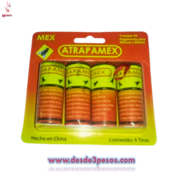 Atrapamex para mosca,paquete con 4 rollos para trampa de pegamento para moscas - Imagen 2
