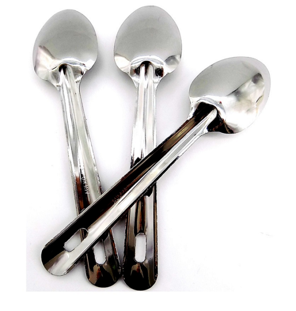 Cuchara de Servicio Peonia metalica Grande de Acero 36cm de largo