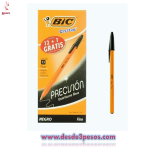 Boligrafo BIC PUNTO FINO en color NEGRO