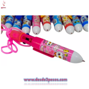 Bolsa con 4 plumas Multicolor decoradas, y liston para colgar 11 cm