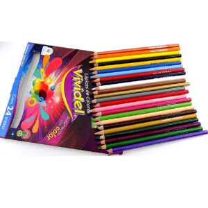 Caja de Lapices de Colores Vividel 24 piezas.No toxico