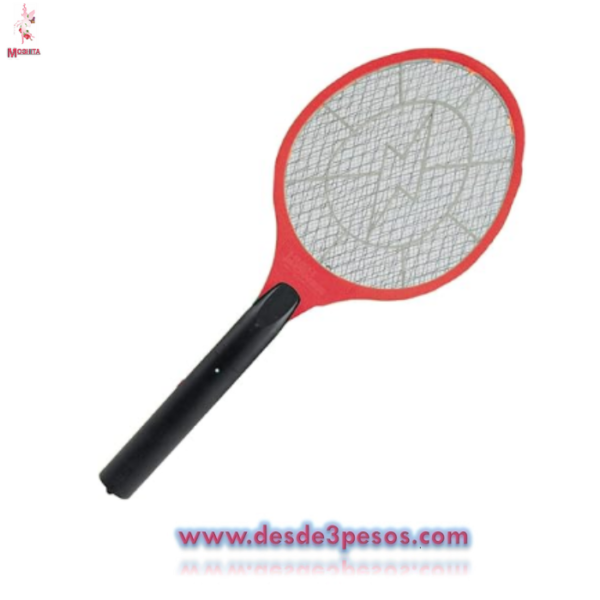 Raqueta Electrica Mata Insectos Recargable 39 cm de largo