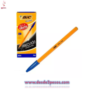 Boligrafo BIC PUNTO FINO en color AZUL