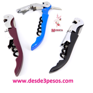 Destapador , saca corchos con Navaja 11cm. De largo