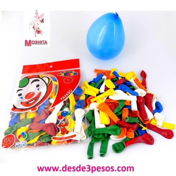 Bolsa de Globos con 100pza. # 5