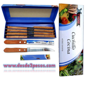 Cuchillo Liso de madera Doberman 4.5