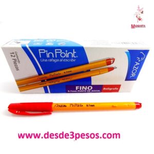 Boligrafo POINT PUNTO FINO en color rojo