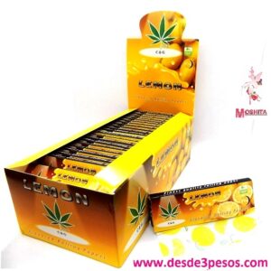 Papel para Cigarro C & G, LEMON 4.5 x 7.5cm. 50 hojas