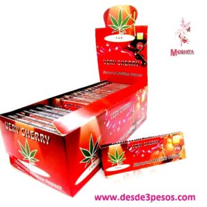 Papel para Cigarro C & G, VERY CRERRY 4.5 x 7.5cm. 50 hojas