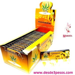 Papel para Cigarro C & G, BANANA 4.5 x 7.5cm. 50 hojas