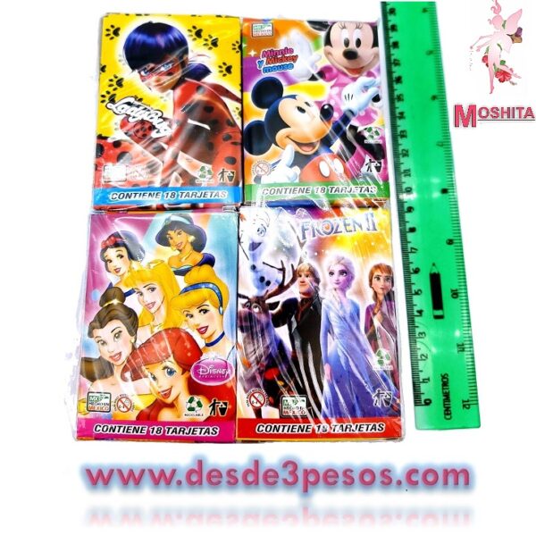 Paquete con 12 Cajitas de MEMORAMA con 18 Tarjetas de Dibujos animados cada Caja - Imagen 2