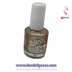 Esmalte para Uñas MOSHITA Color DORADO NACARADO con 15 ml.