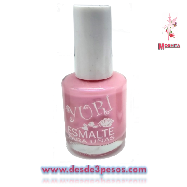 Esmalte para Uñas MOSHITA Color ROSA CLARO PASTEL con 15 ml.