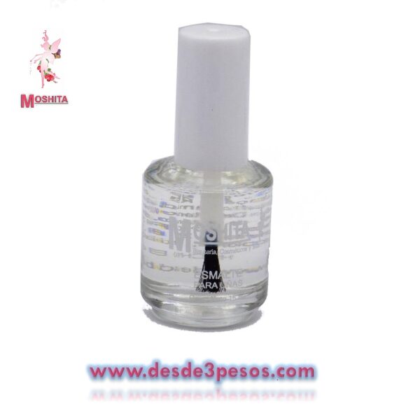 Esmalte para Uñas MOSHITA Color TRASPARENTE con 15 ml.