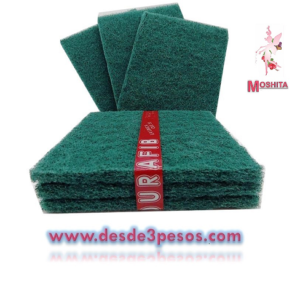 Paquete de 3 Fibras Marca Monarca en Color Verde 8 x13 cm