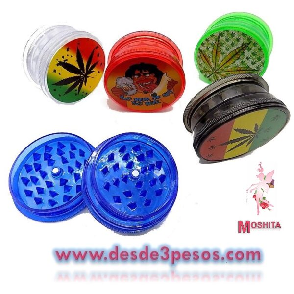 GRINDER PLASTICO EN COLORES 6cm. - Imagen 2