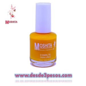 Esmalte para Uñas MOSHITA Color AMARILLO HUEVO con 15 ml.