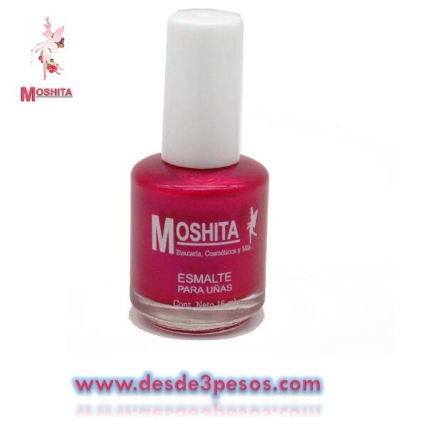 Esmalte para Uñas MOSHITA Color ROSA NACARADO con 15 ml.