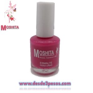 Esmalte para Uñas MOSHITA Color ROSA OBSCURO con 15 ml.