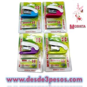 Blister con Engrapadora y Caja con 1000 grapas marca Shely