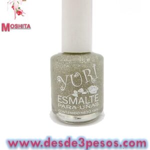 Esmalte para Uñas MOSHITA Color GLITTER APERLADO con 15 ml.