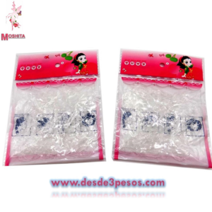 Paquete con 12 Bolsas de Liga Latex en color transparente / Blanca (copia)