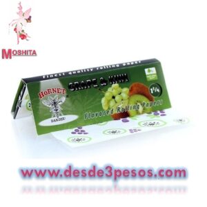 Papel para Cigarro HORNET Sabor UVA KIWI Sobre con 50 sabanas