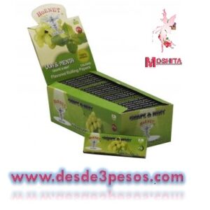 Papel para Cigarro HORNET Sabor UVA MENTA Sobre con 50 sabanas