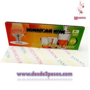 Papel para Cigarro HORNET Sabor RON DE JAMACIA Sobre con 50 sabanas