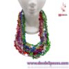 Paquete con 12 Collares Con la Frase de Feliz Cumpleaños en colores cromados 6 Tonos 36cm. De largo aprox. - Foto 1
