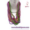 Paquete con 12 Collares de Bolitas Cromadas 6 colores 36cm - Foto 1
