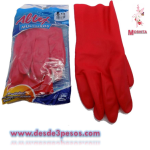 Par de Guantes Multiusos 10% latex natural # 8 1/2