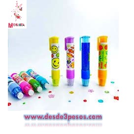 Goma Escolar de Lapiz Retractil 11cm. De largo varios diseños