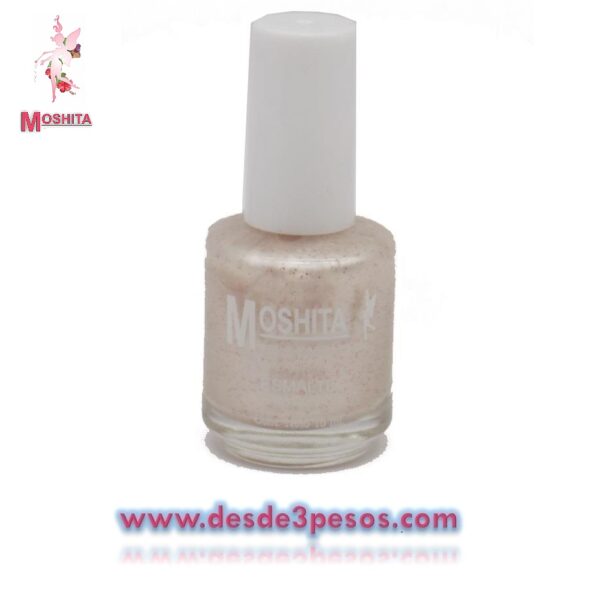 Esmalte para uñas Moshita en color Perla Nacarado 15ml.