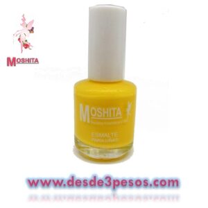 Esmalte para uñas Moshita en color Amarillo Matte 15ml.